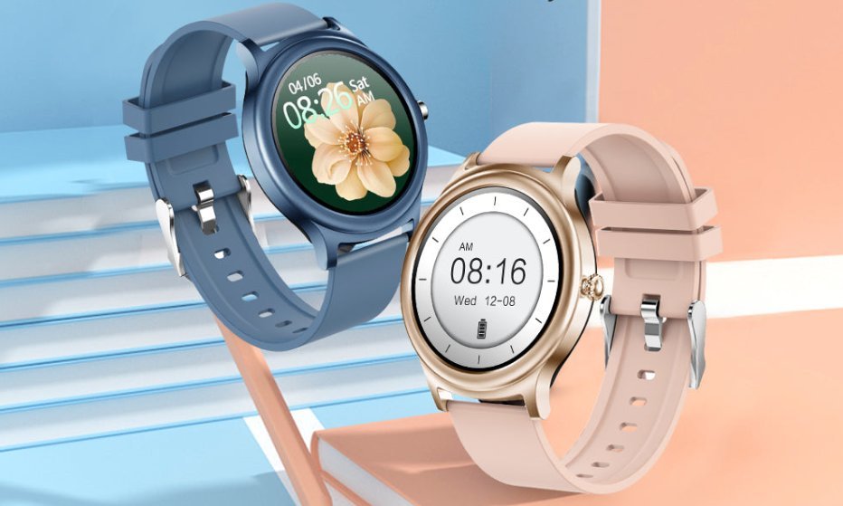 Ora inteligjente Kumi K16, ekran 1.28", Bluetooth, e zezë