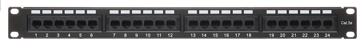 Patch panel Delta PP-24/RJ, 24x RJ-45, 1U, i zi