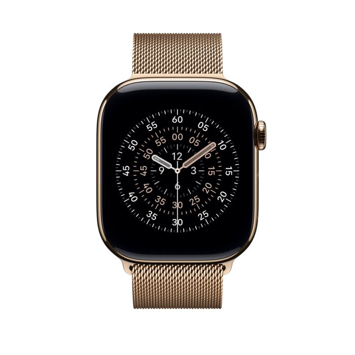 Apple Watch 46mm Loop, Gold Milanese Loop, S/M