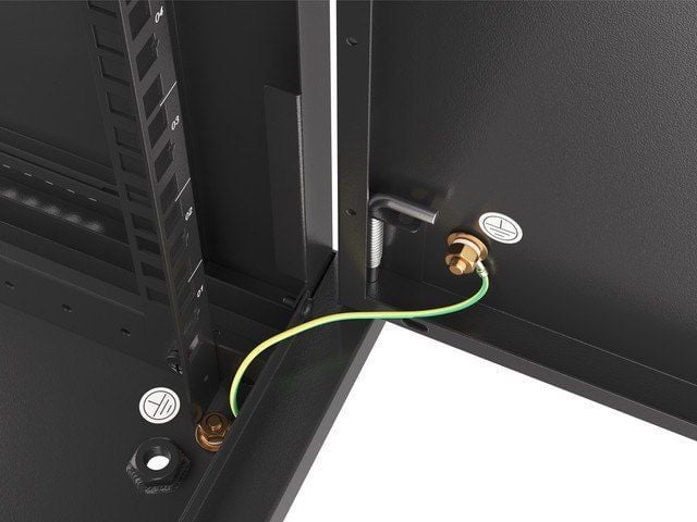 Kabinet muri Lanberg WF01-6406-00B, 19" 6U, kapacitet 60 kg, i zi