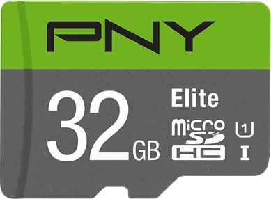 Kartë memorie PNY Elite MicroSDHC, 32 GB, Class 10 UHS-I/U1 A1 V10