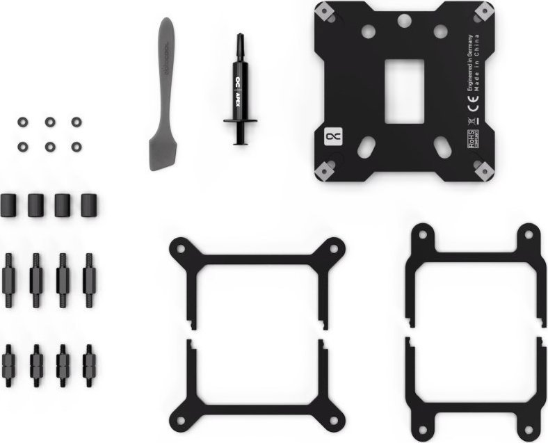Bllok ftohës uji për CPU Alphacool Core 1 Aurora Carbon, ARGB, i zi