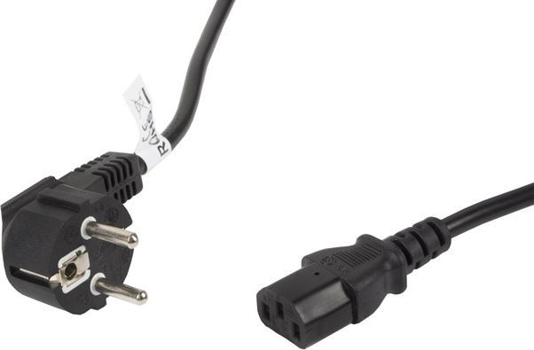 Kabllo e rrymës Lanberg CEE 7/7 - IEC 320 C13, 5m, e zezë