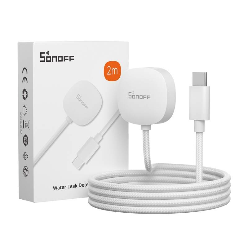 Senzor inteligjent uji SONOFF SNZB-05P, Zigbee, kabllo 2m, i bardhë