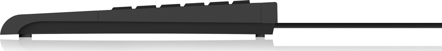 Tastierë KeySonic ACK-3410, USB, layout gjerman QWERTZ, e zezë