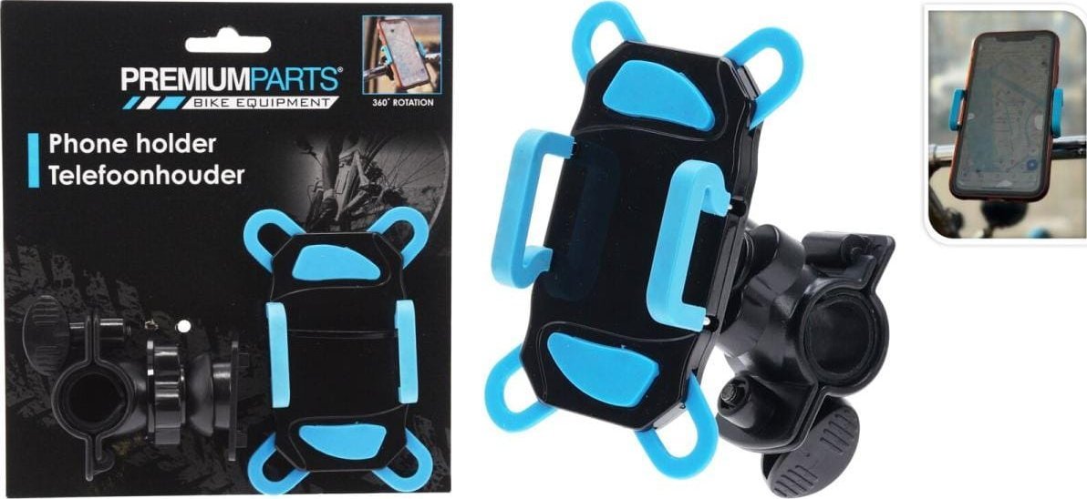 Mbajtës biçiklete Premium Parts Ph1, set 5 copë, i zi dhe blu