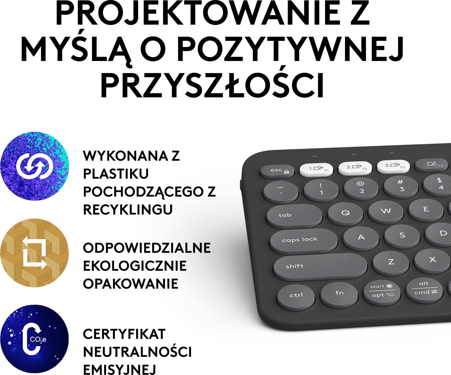 Set tastierë dhe webkamera Logitech Pebble Keys 2 K380s + Brio 100, wireless, Full HD 1080p, gri