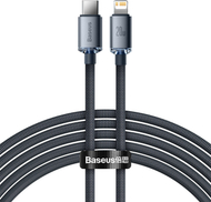 Kabllo karikimi / të dhënash Baseus Crystal Shine Series USB-C - Lightning, 20W, 2m, e zezë