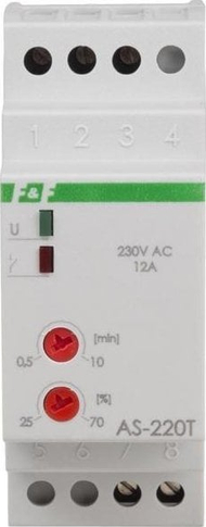Timer shkalle F&amp;F AS-220T, montim në shinë 35mm, IP20, gri