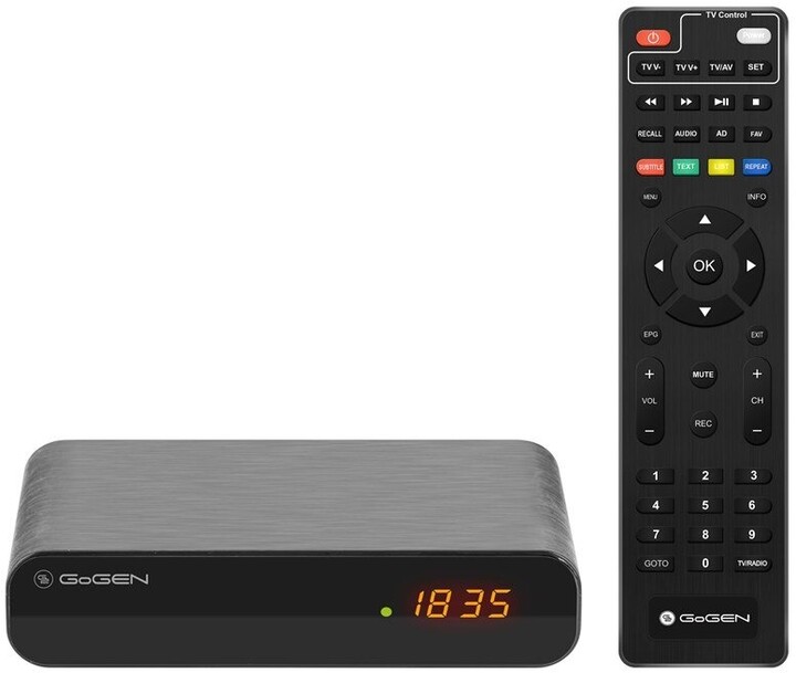Marrës tokësor GoGEN DVB 142 T2 PVR, DVB-T2, i zi 