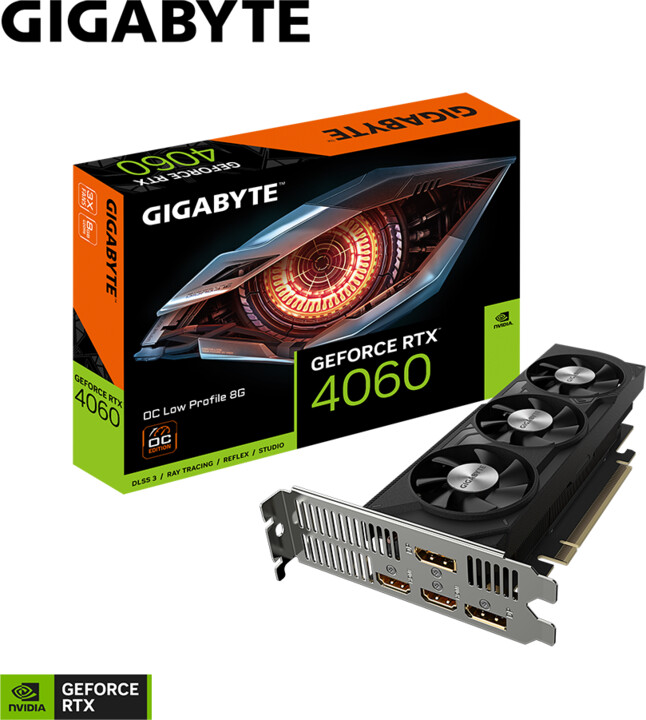 Kartelë grafike Gigabyte GeForce RTX 4060 OC Low Profile 8GB GDDR6