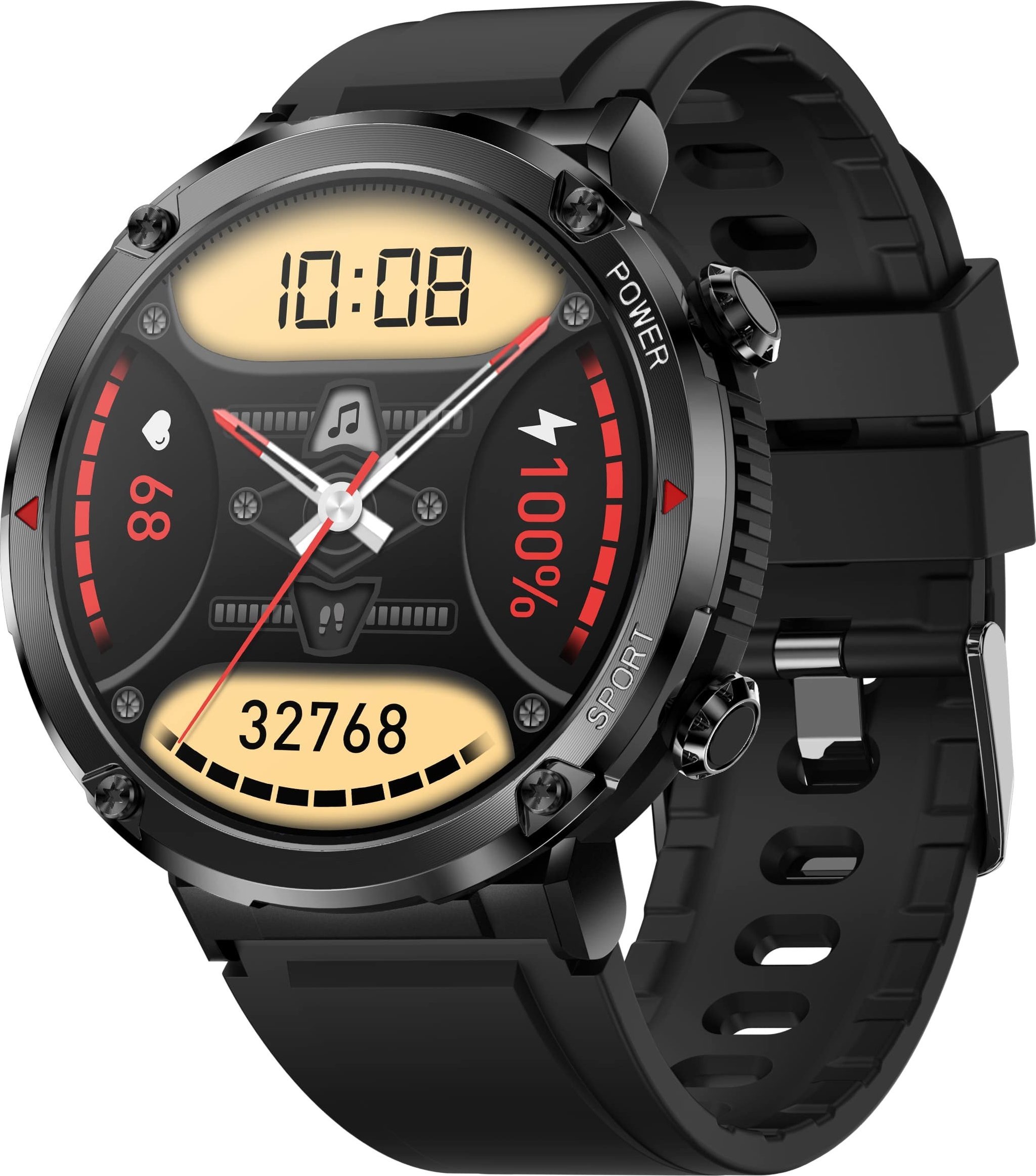 Smartwatch Gravity GT21 4, Bluetooth Call, dy rripa, për meshkuj