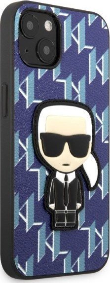 Mbështjellës telefoni Karl Lagerfeld KLHCP13SPMNIKBL, për iPhone 13 mini, hardcase, blu