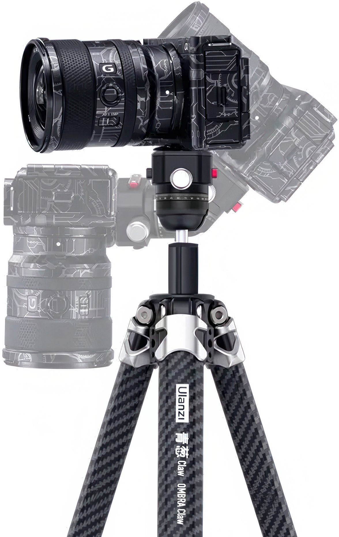 Tripod Ulanzi TT08 Metal, lartësi 64.5 153 cm, kapacitet 3 kg, i zi