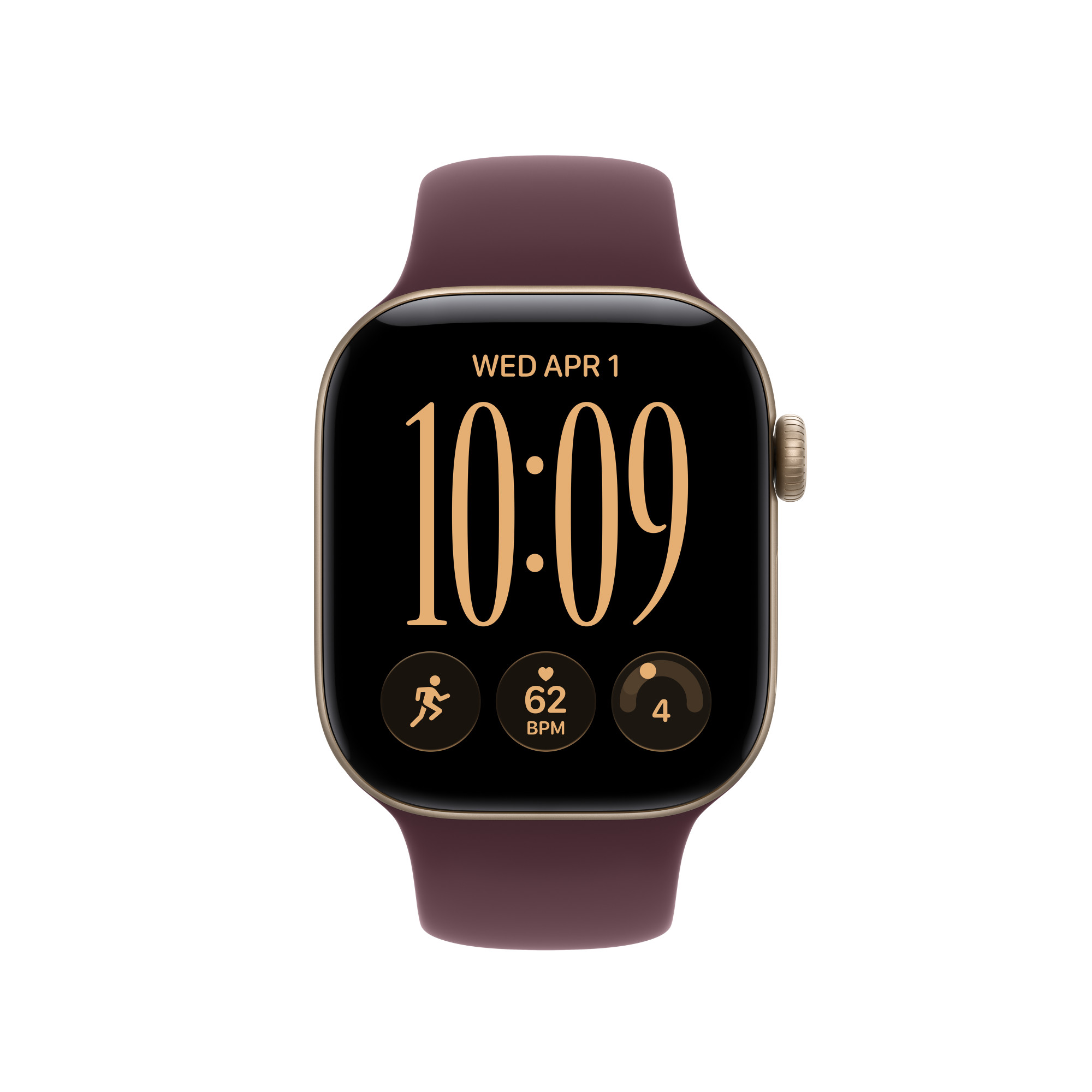 Apple Watch 42mm Burgundy Sport Band, S/M