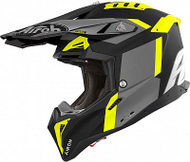 Helmeta motocross Airoh Aviator 3 Glory, madhësia XS, e verdhë