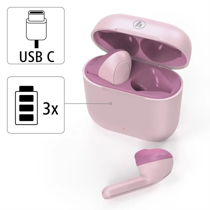Dëgjuese Hama Freedom Light, Bluetooth, rozë