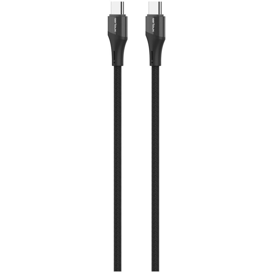 Kabllo USB Type C Serioux Type C në Type C, 1m, 100W, e zezë