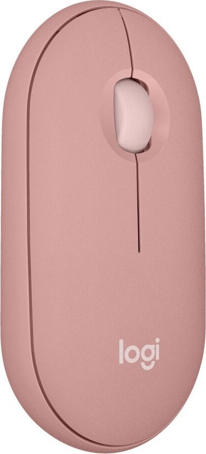Maus Logitech Pebble, wireless, Bluetooth, rozë