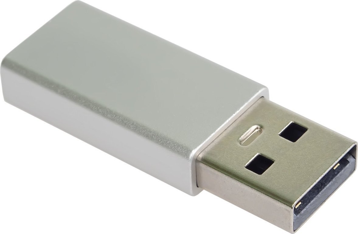 Adapter USB PremiumCord, USB-A mashkull në USB-C femër, USB 3.2 Gen 1, 5 Gbps, trup alumini