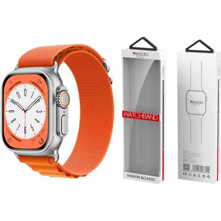 Byzylyk sportiv për Apple Watch Yesido WB24, 38/40/41 mm, pambuk, portokalli