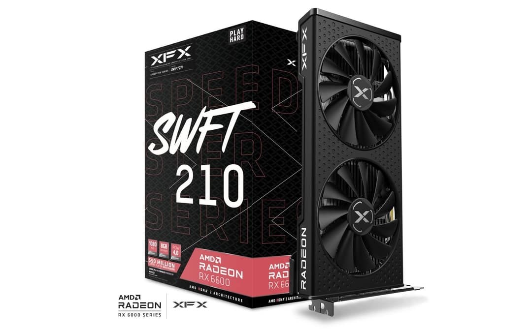 Kartë grafike XFX AMD Radeon RX 6600, 8 GB GDDR6, RX-66XL8LFDQ