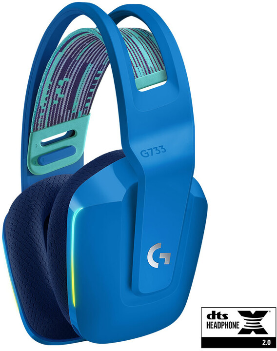 Kufje Logitech G733 Lightspeed, të kaltra