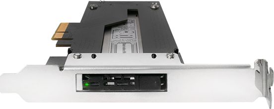 Kartë zgjerimi ICY DOCK ToughArmor, adaptues për SSD M.2, PCIe 3.0, metalike e zezë