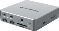 Docking LevelOne Conceptronic DONN25G, USB 3.2 Gen 2, 15 në 1, DisplayLink, 100W, argjendtë