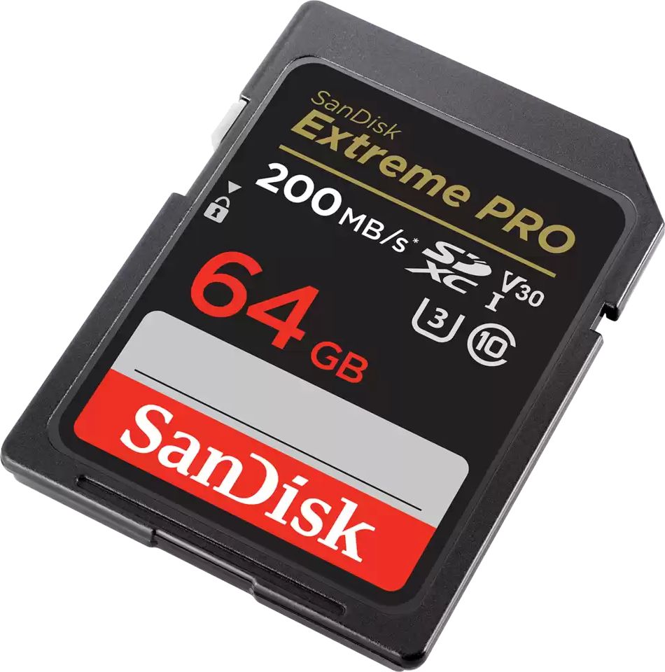 Kartë memorije SanDisk Extreme PRO SDXC, 64GB, Class 10 UHS I U3 V30