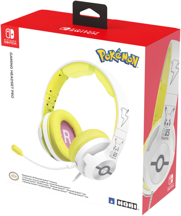 Kufje HORI Pikachu POP, të bardha / verdha