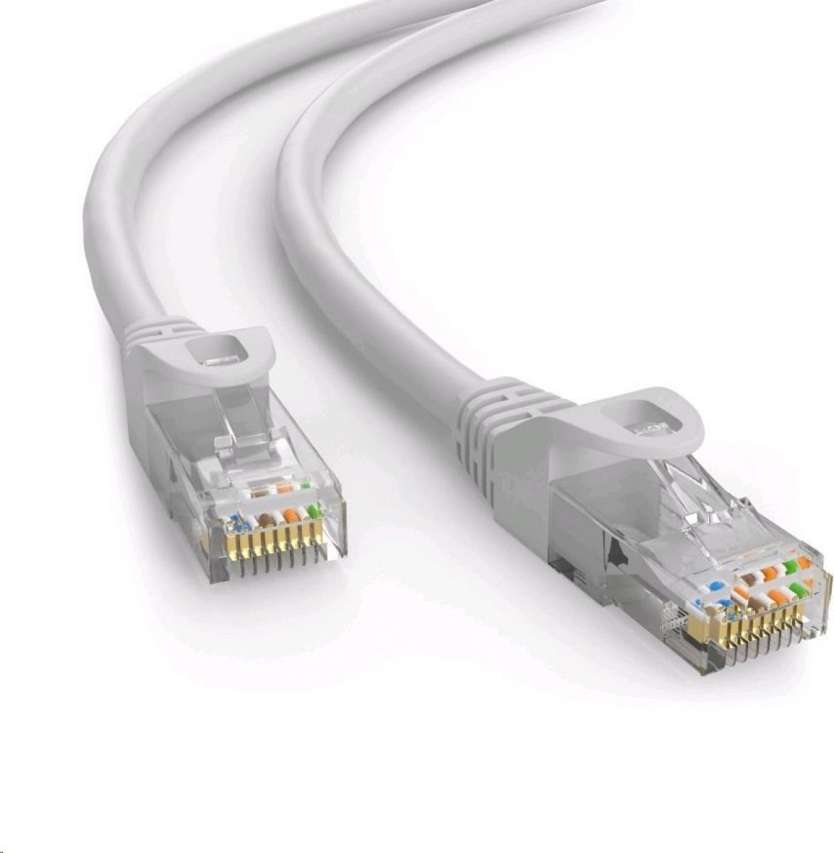 Kabllo rrjeti C-TECH Patchcord Cat6e, UTP, 10m, gri