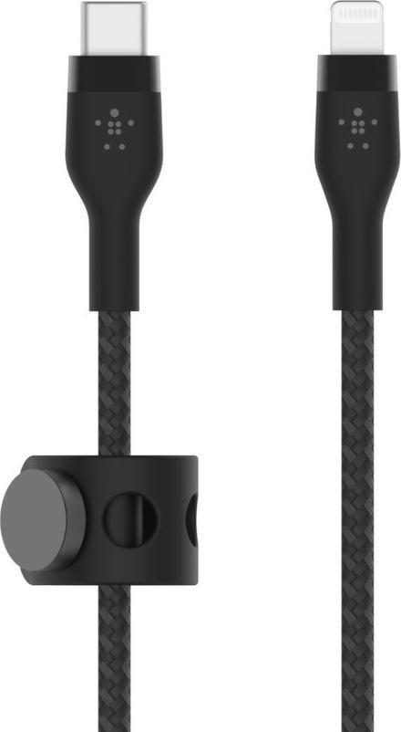 Kabllo karikimi Belkin BOOST CHARGE PRO Flex USB C në Lightning, 2 m, e zezë