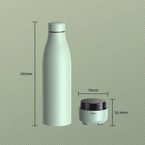 Termus me altoparlant Bluetooth Remax RB-M5, 500ml, 1000mAh, jeshile