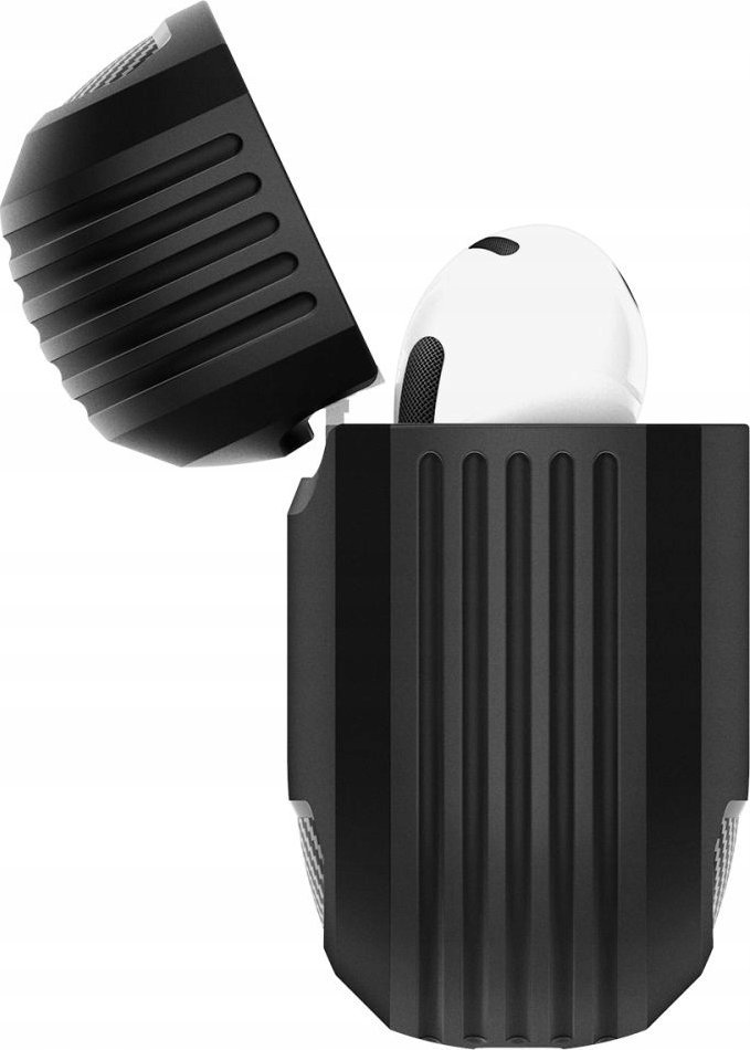Mbulesë mbrojtëse Spigen Rugged Armor, për AirPods 4, TPU, e zezë mat