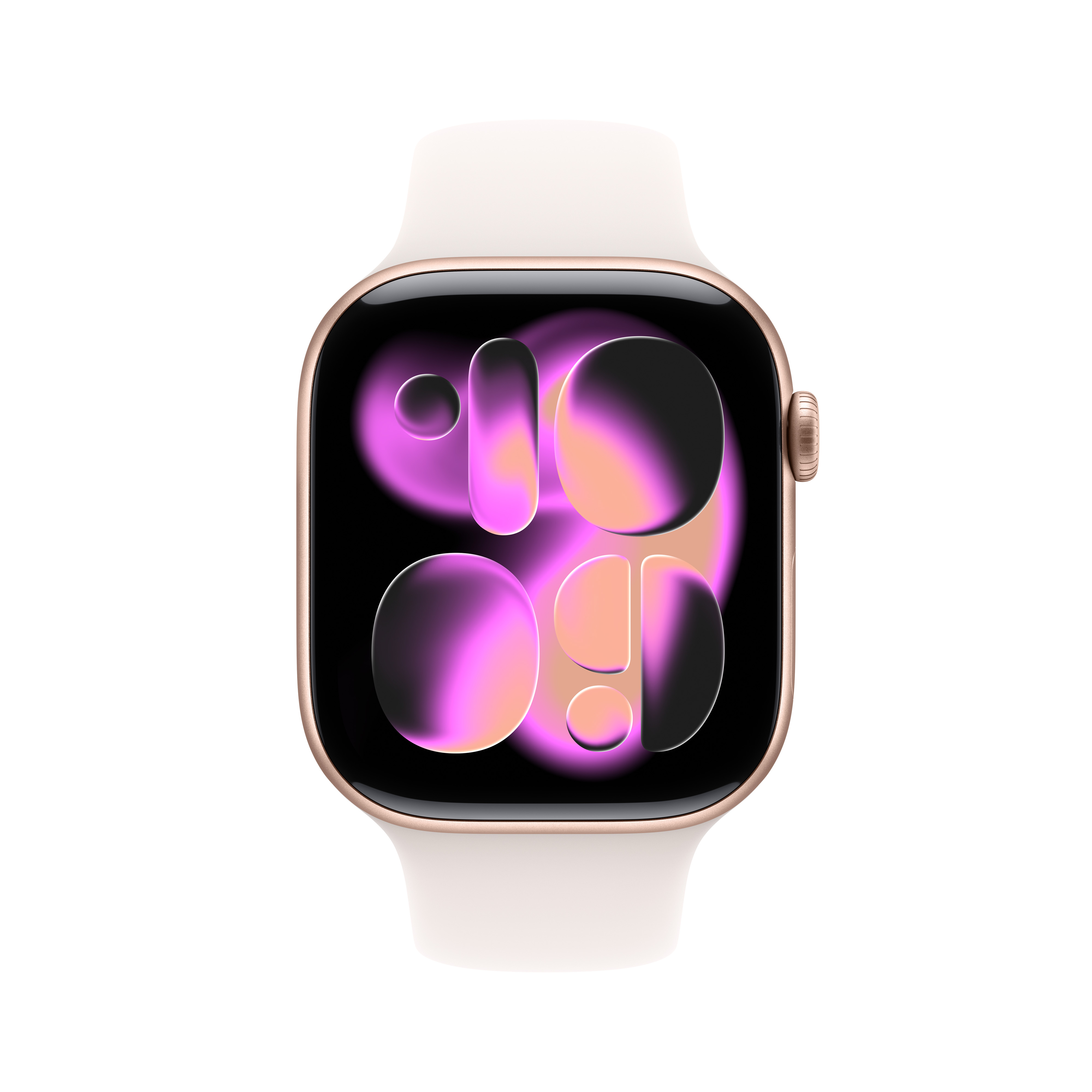 Apple Watch Series 11 GPS 46mm Rose Gold Aluminium Case with Light Blush Sport Band, M/L