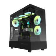 Kullë kompjuteri Darkflash DPX90, ATX, xham i temperuar, e zezë