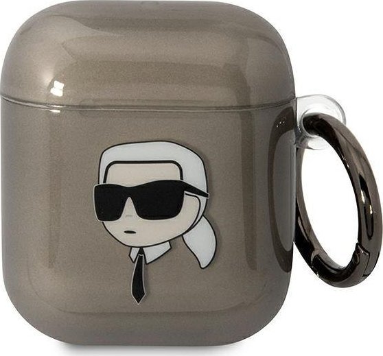 Mbulesë për AirPods Karl Lagerfeld KLA2HNIKTCK, për AirPods 1/2, TPU PC, e zezë