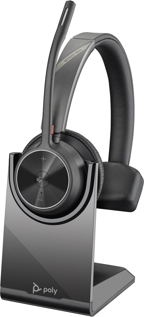 Kufje wireless Poly Voyager 4310 UC, Single-Ear, USB-A/Bluetooth, të zeza