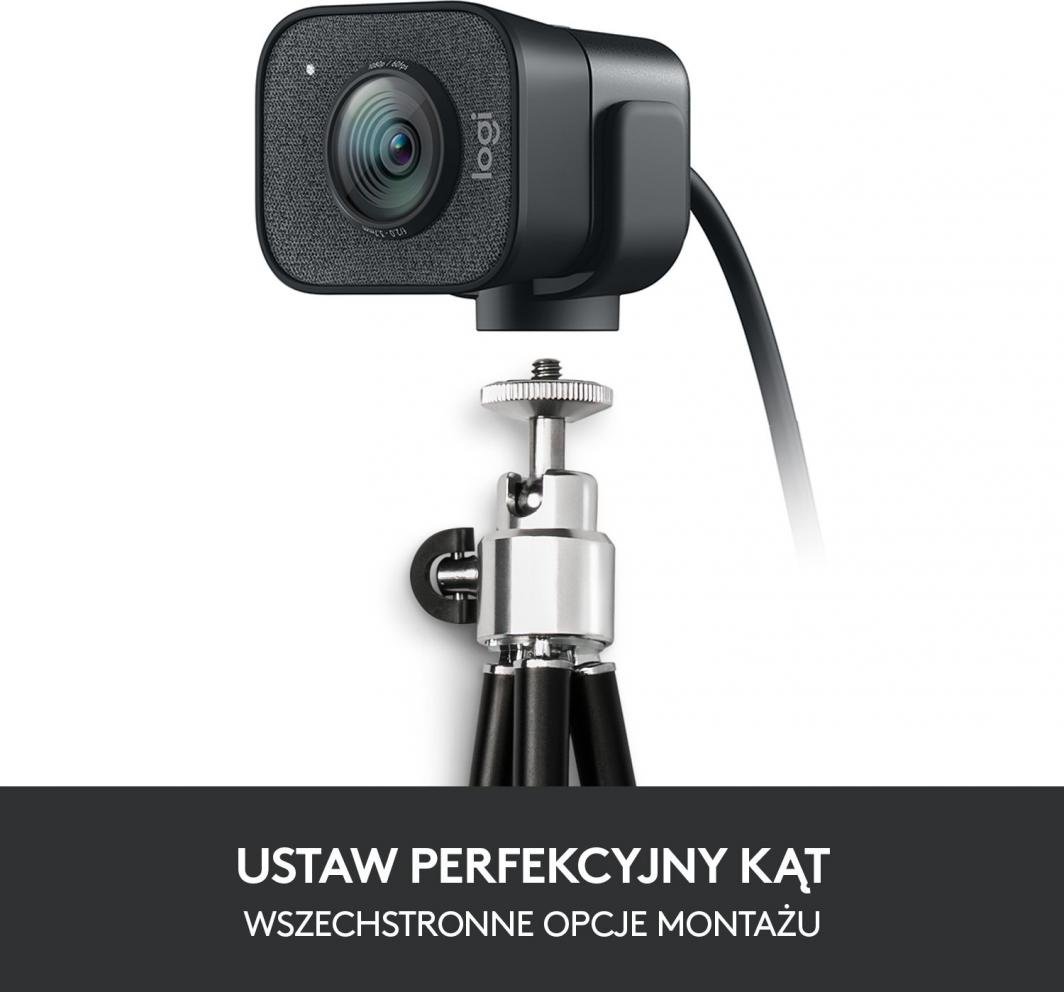 Kamerë LogiTech StreamCam(960-001281), 1920x1080 (FullHD), USB-C, Mikrofon, e zezë