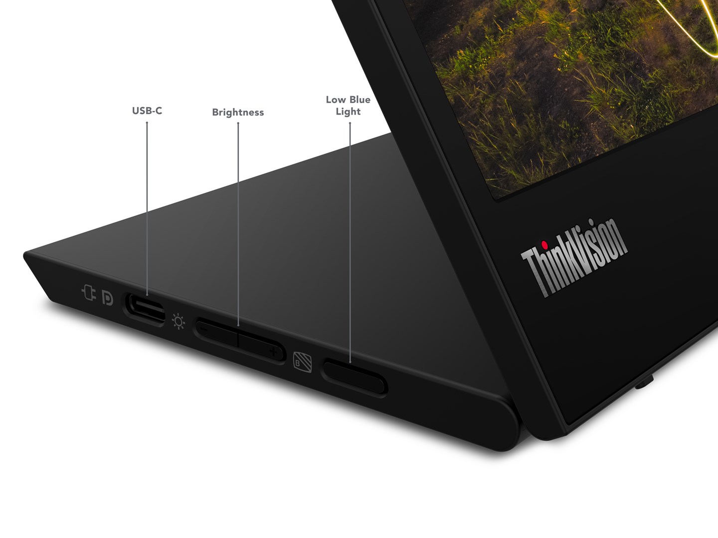 Monitor portativ Lenovo ThinkVision M15, 15.6", Full HD, i zi
