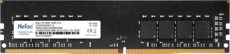 Memorie Netac Basic, DDR4, 16 GB, 2666 MHz, CL19, NE-L426-G016-SR8