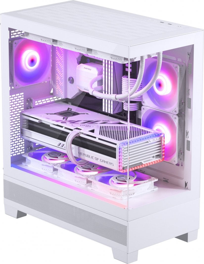 Kasë Phanteks XT View D-RGB, e bardhë, Midi Tower
