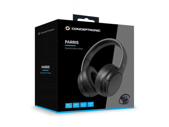Kufje Bluetooth stereo, me mikrofon, pa kabllo, të zeza