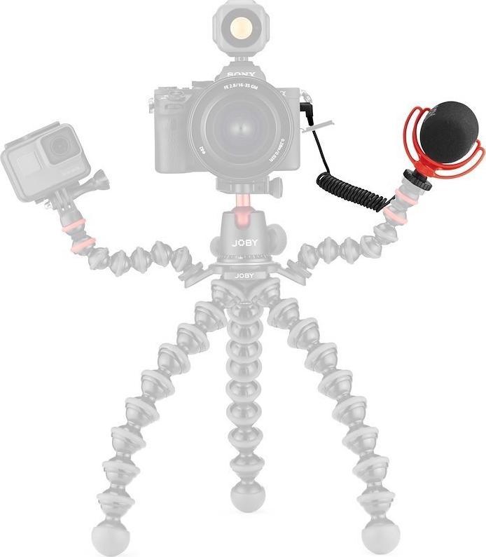 Mikrofon Joby Wavo, kompakt, për smartphone dhe kamera, i zi