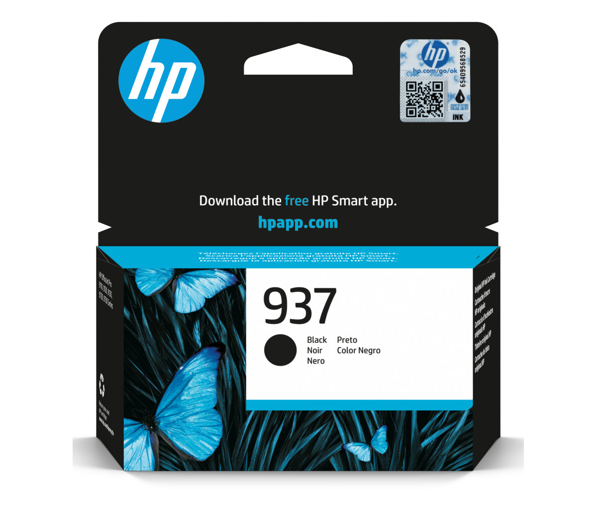 Patronë boje HP 937 4S6W5NE, origjinale, kapacitet standard, e zezë