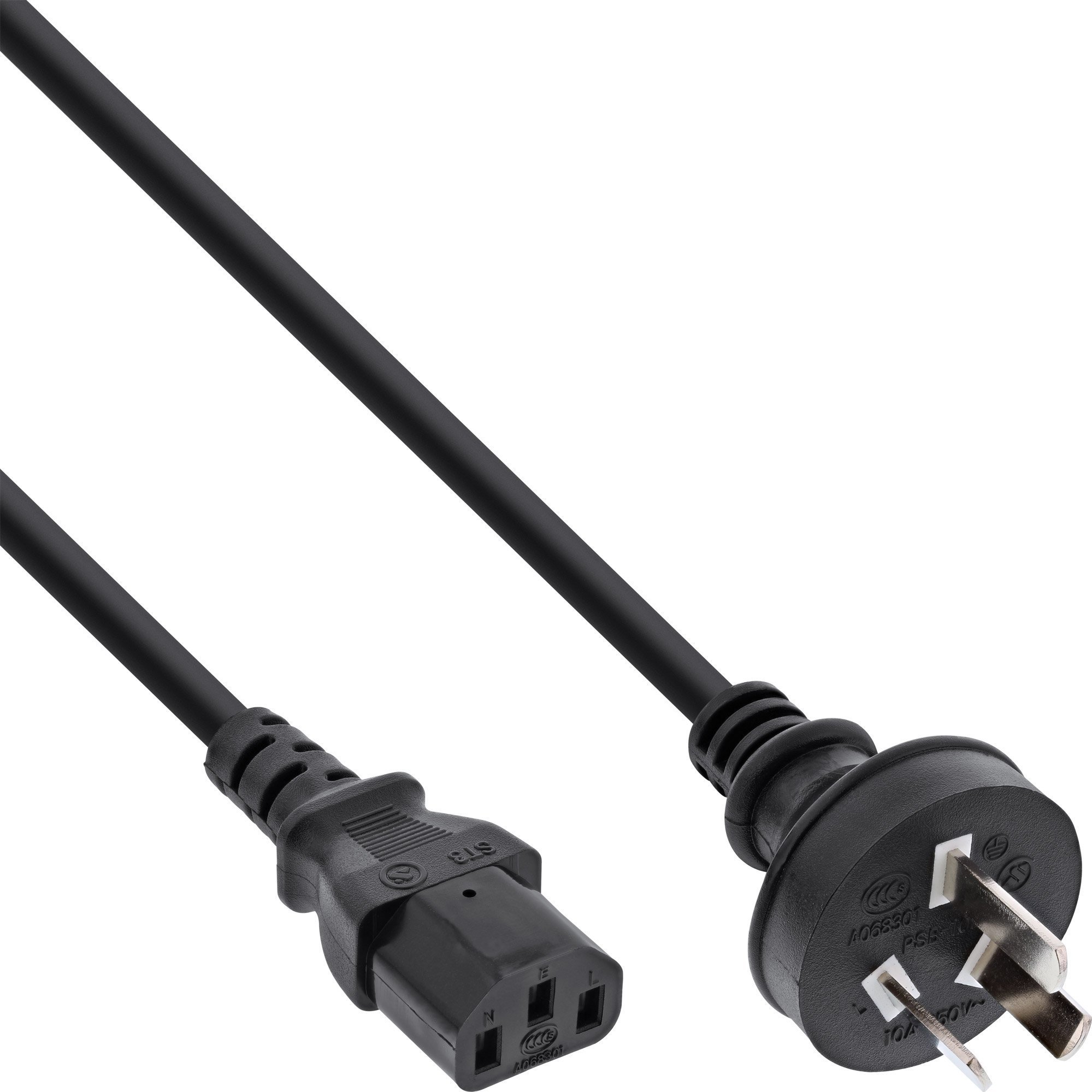 Kabllo rryme InLine, set 35 copë, prizë Kinë në C13, e zezë