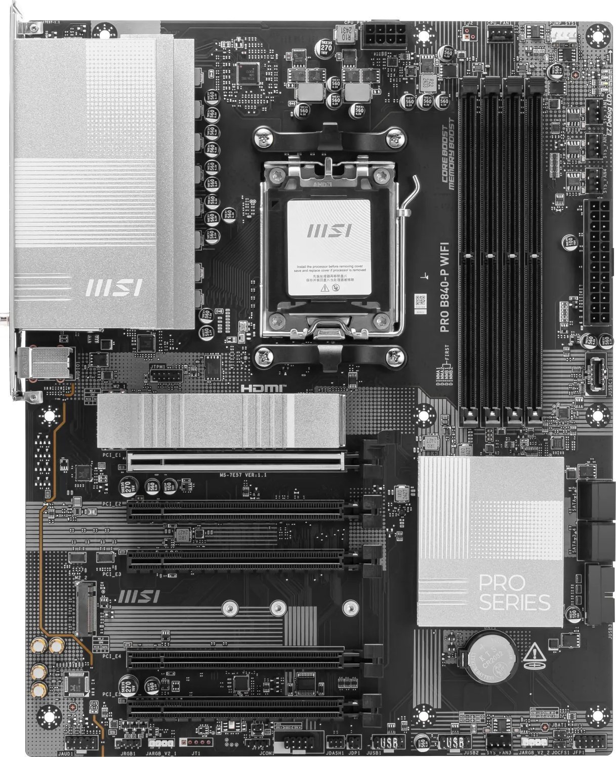 Pllakë amë MSI PRO B840-P WIFI, AMD B840, Socket AM5, ATX