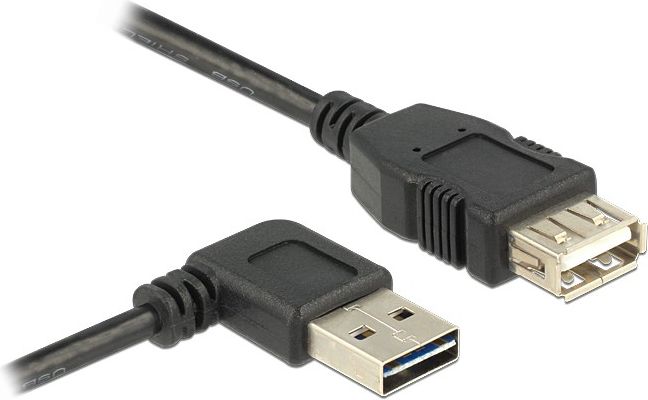 Kabllo USB Delock 83551, USB A në USB A, 1m, i zi