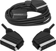 Kabllo SCART Euro-Euro, 1.5m, 21 pin, e zezë